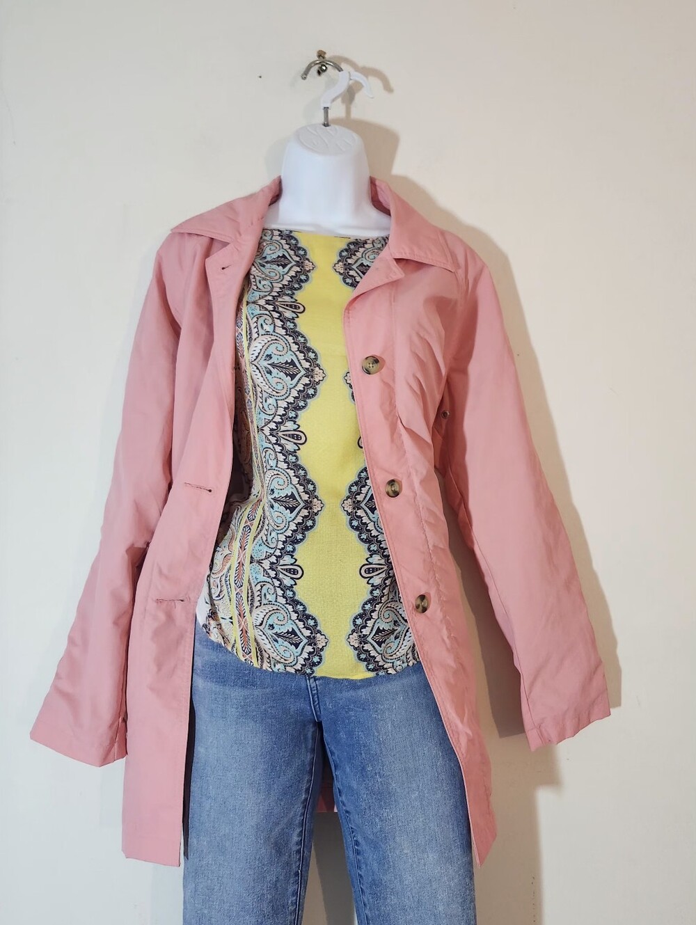 Vintage Columbia Sportswear Single-Breasted Mid-length Trench Jacket Size:M
